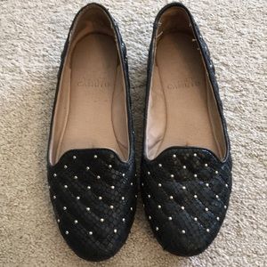 Vince camuto studded flat loafers